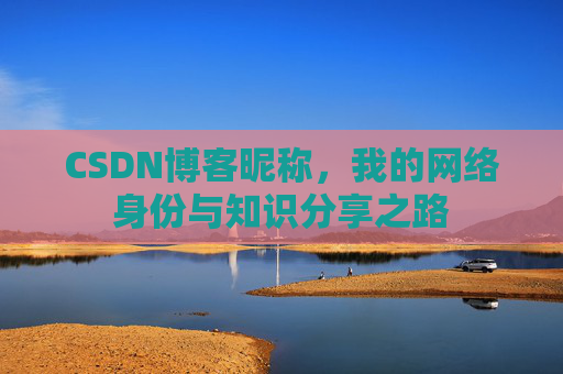 CSDN博客昵称，我的网络身份与知识分享之路